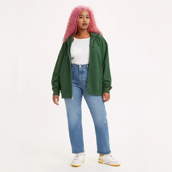 Levi’s Premium Denim Wedgie Straight Fit Jean Jazzy Jive Sound Wash 30x28 Cheeky - Picture 1 of 16